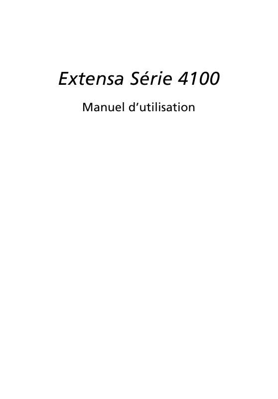 Guide utilisation ACER EXTENSA-4100  de la marque ACER