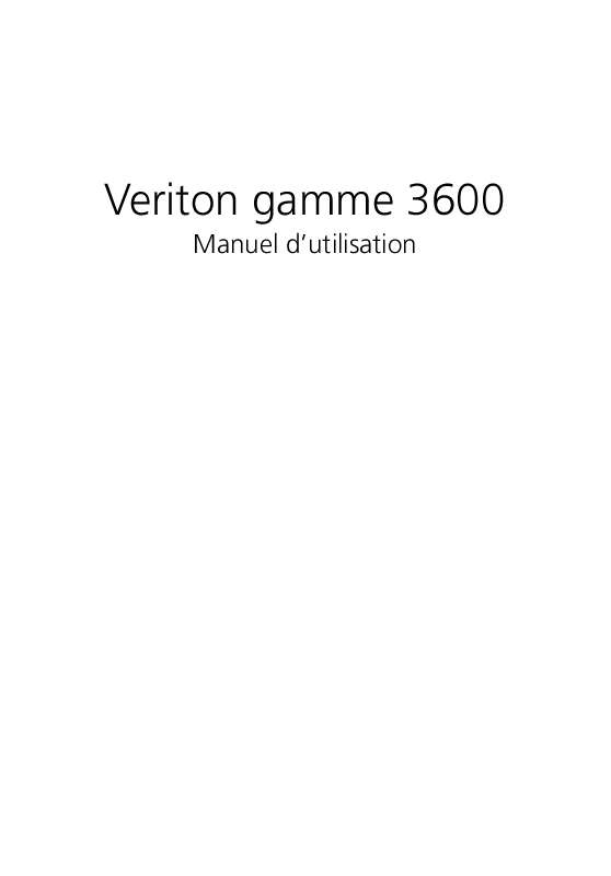 Guide utilisation ACER VERITON3600G  de la marque ACER