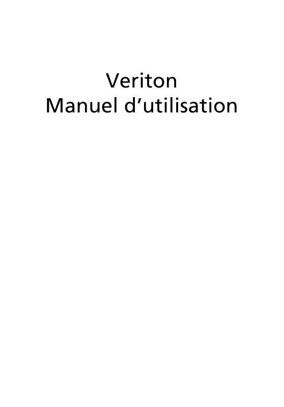 Guide utilisation ACER VERITON M261  de la marque ACER