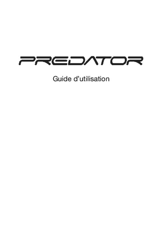 Guide utilisation ACER PREDATOR G3620  de la marque ACER