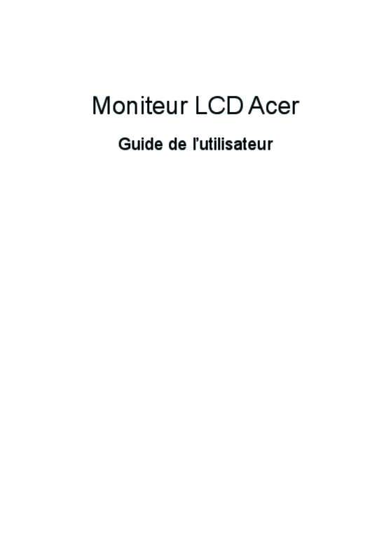 Guide utilisation ACER S275HLBMII  de la marque ACER