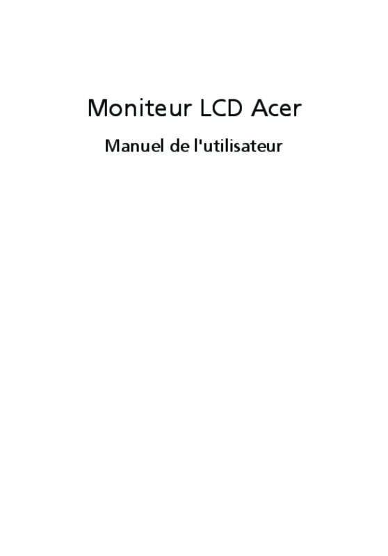 Guide utilisation ACER V223WLAOBMD  de la marque ACER