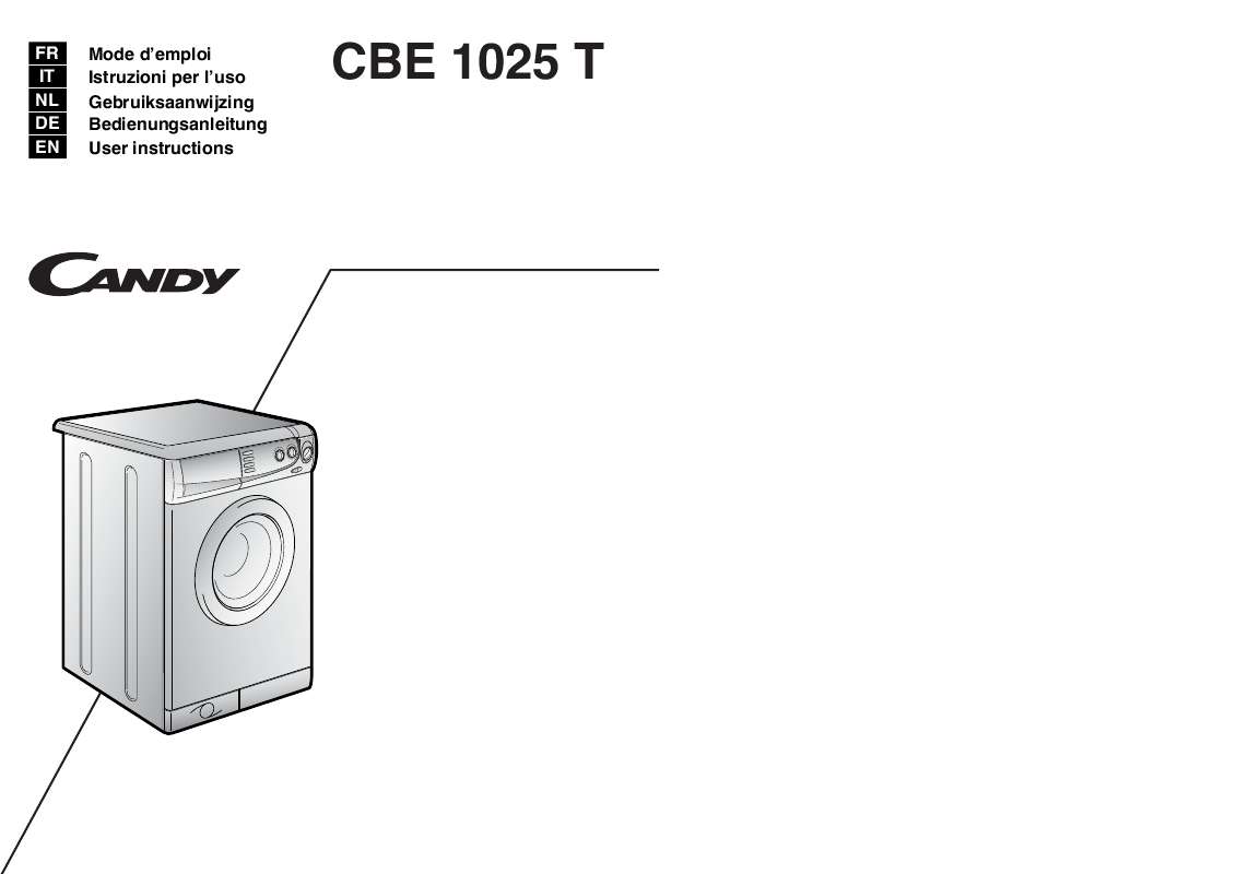 Guide utilisation  CANDY CBE 1025 T  de la marque CANDY