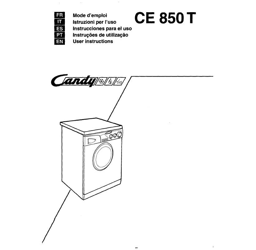 Guide utilisation  CANDY CE850T  de la marque CANDY