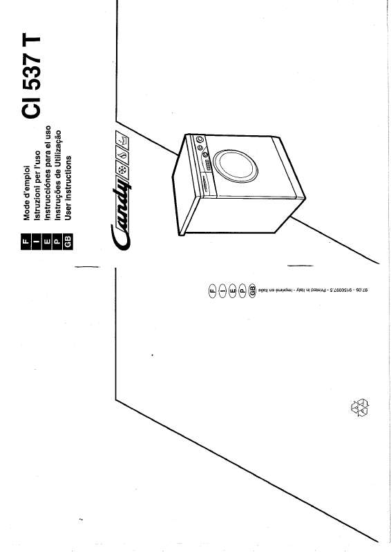 Guide utilisation  CANDY CI 537 T  de la marque CANDY