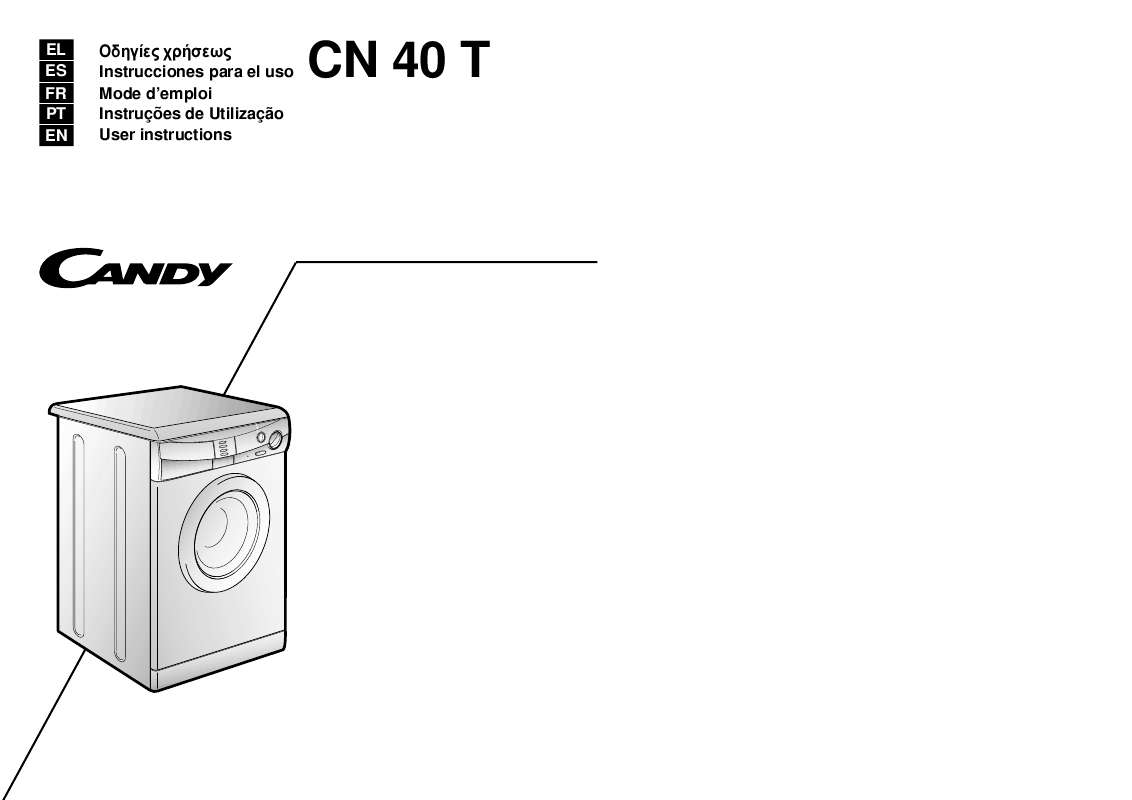Guide utilisation  CANDY CN 40 T  de la marque CANDY