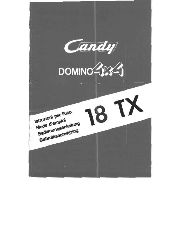 Guide utilisation  CANDY 18 TX  de la marque CANDY