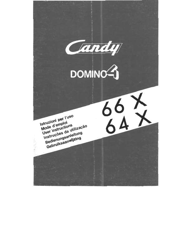 Guide utilisation  CANDY 66 X  de la marque CANDY