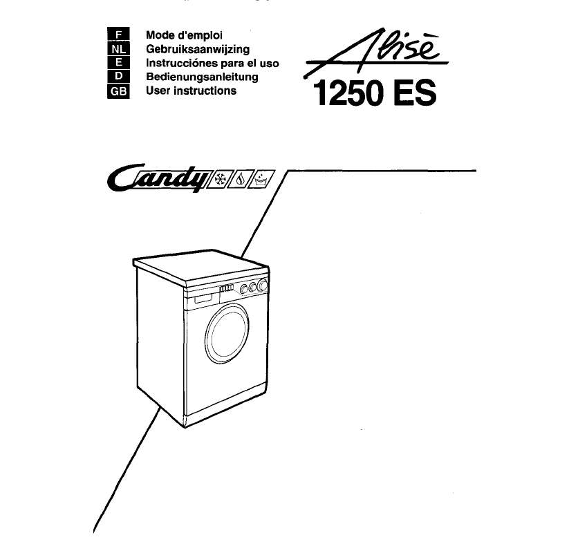 Guide utilisation  CANDY ALISE 1250 ES  de la marque CANDY