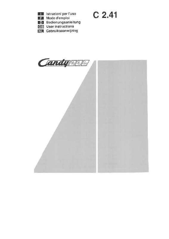 Guide utilisation  CANDY C 2.41  de la marque CANDY