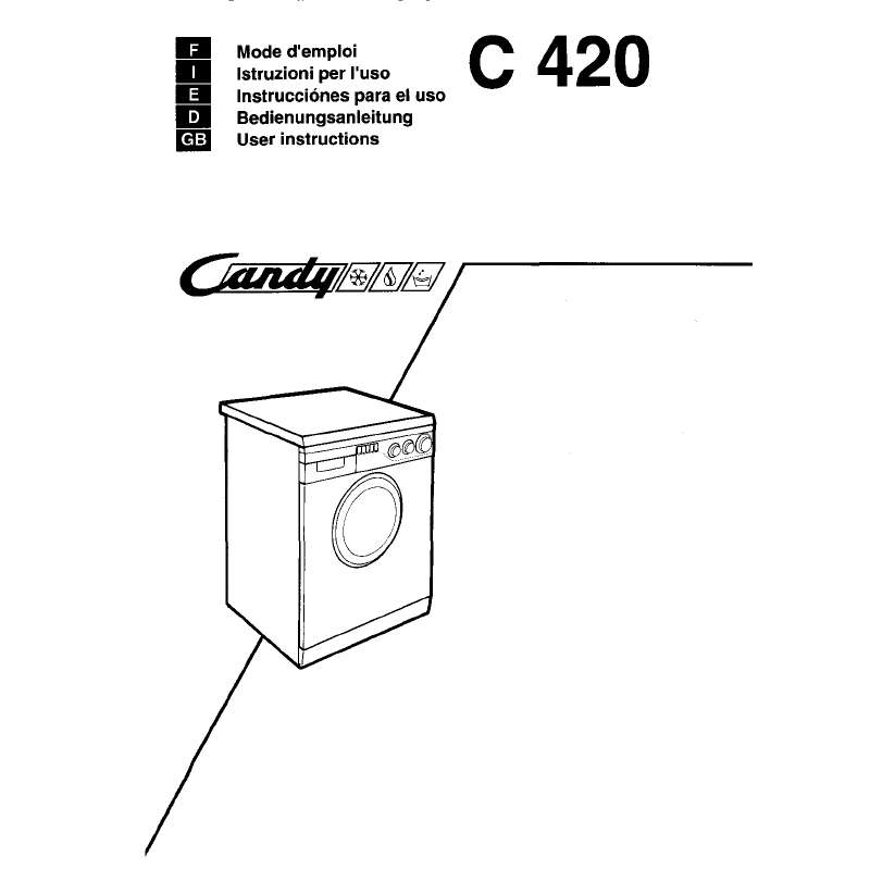 Guide utilisation  CANDY C 420  de la marque CANDY