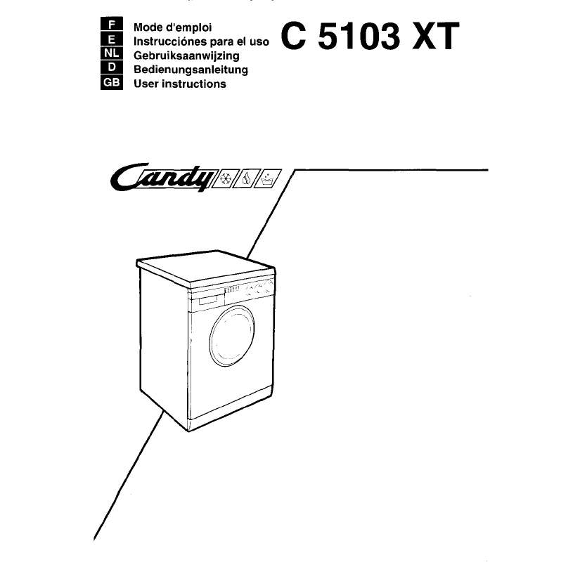 Guide utilisation  CANDY C 5103 XT  de la marque CANDY