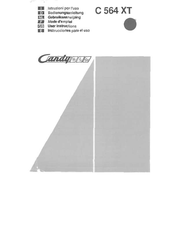 Guide utilisation  CANDY C 564 XT  de la marque CANDY