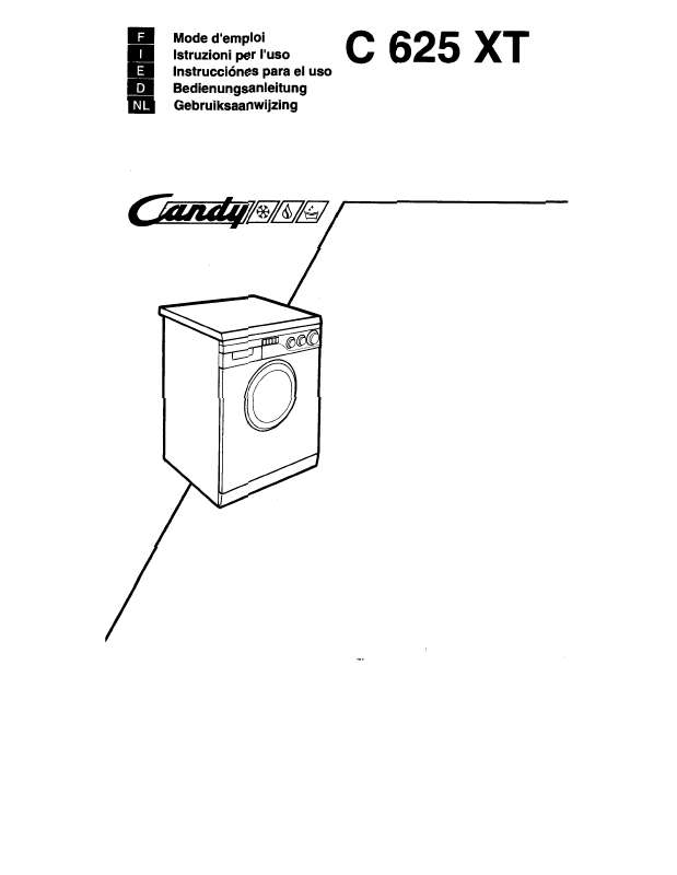 Guide utilisation  CANDY C 625 XT  de la marque CANDY