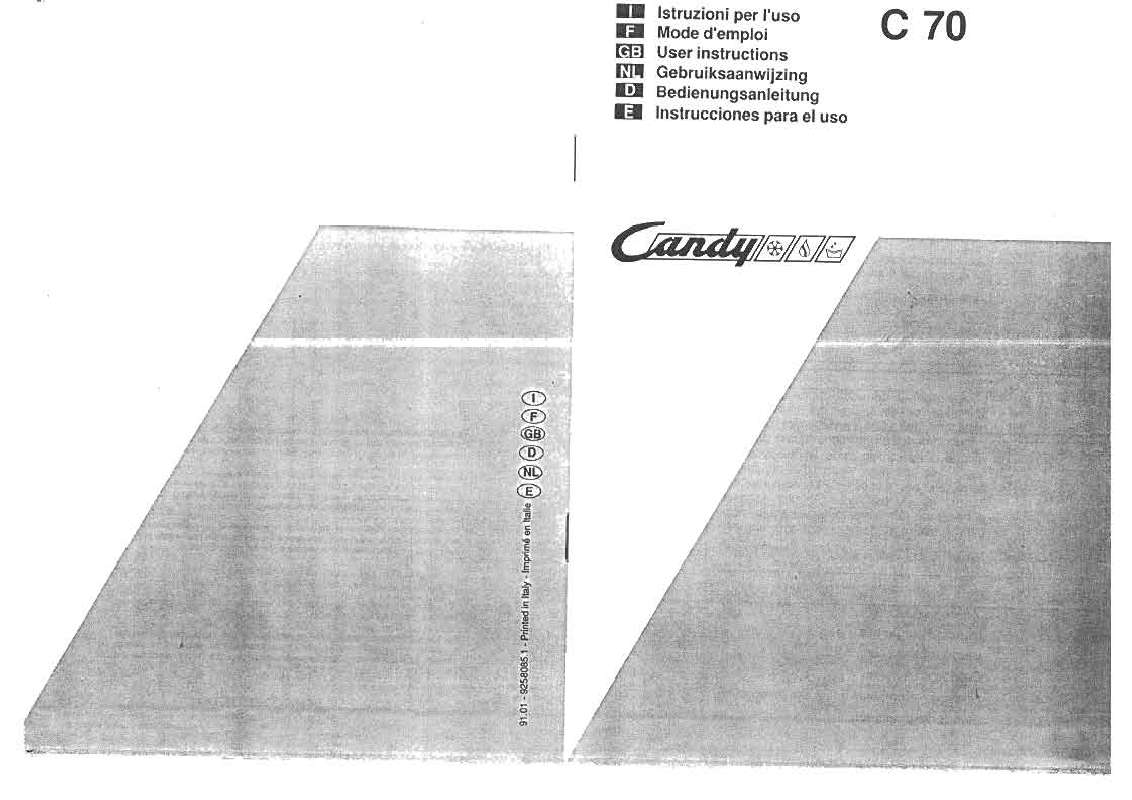 Guide utilisation  CANDY C 70  de la marque CANDY