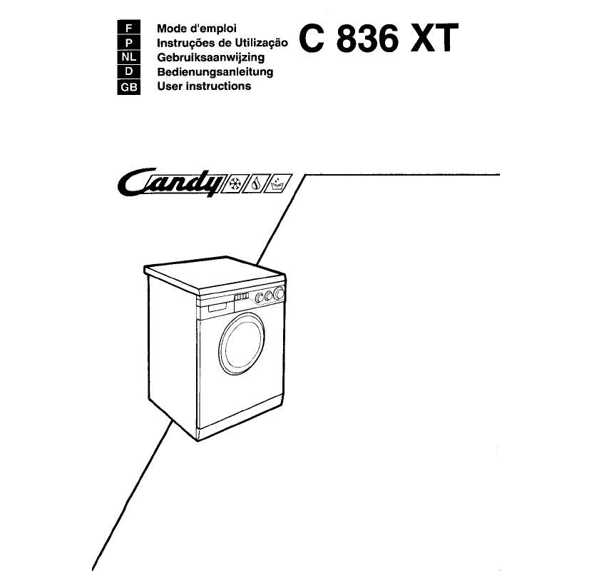 Guide utilisation  CANDY C 836 XT  de la marque CANDY