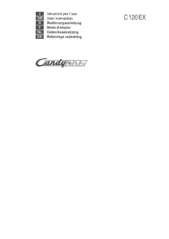 Guide utilisation  CANDY C120 EX  de la marque CANDY