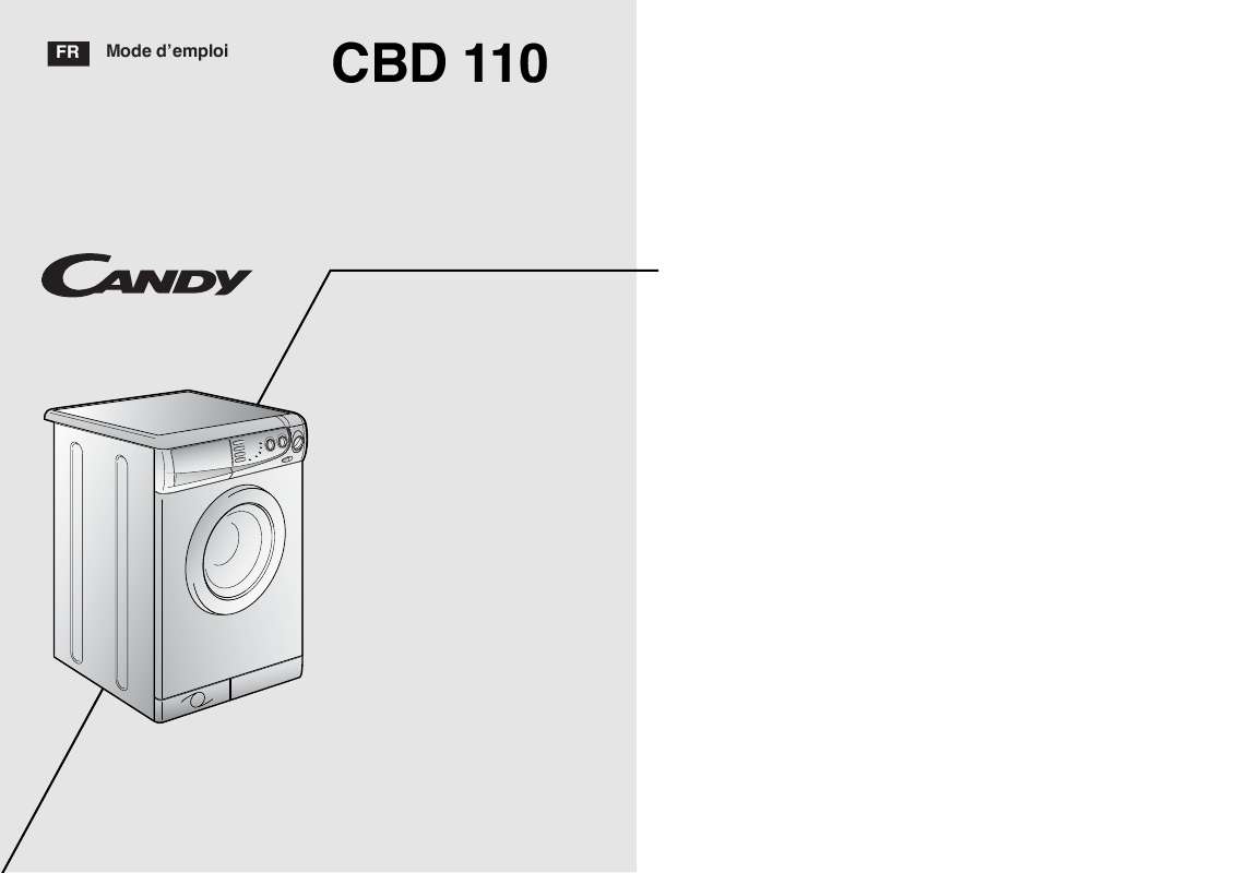 Guide utilisation  CANDY CBD 110  de la marque CANDY