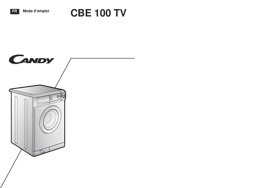 Guide utilisation  CANDY CBE 100 TV  de la marque CANDY