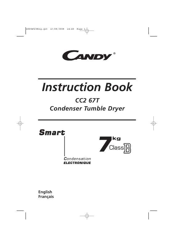 Guide utilisation  CANDY CC2 67T  de la marque CANDY