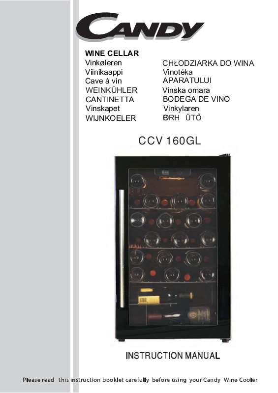 Guide utilisation CANDY CCV 160GL  de la marque CANDY