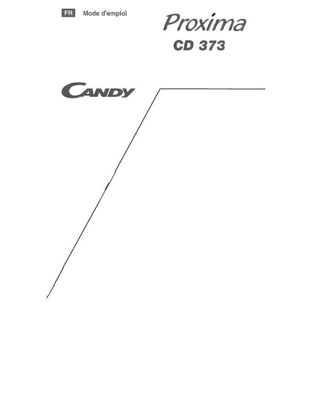 Guide utilisation  CANDY CD 373  de la marque CANDY