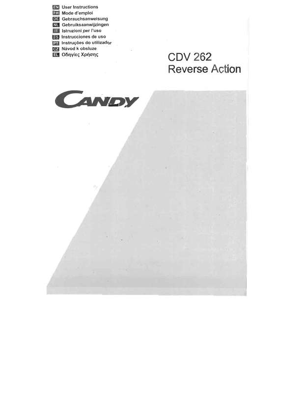 Guide utilisation  CANDY CDV 262  de la marque CANDY