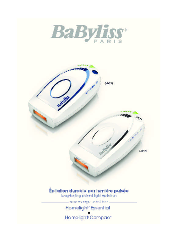 Guide utilisation BABYLISS G935E HOMELIGHT COMPACT  de la marque BABYLISS