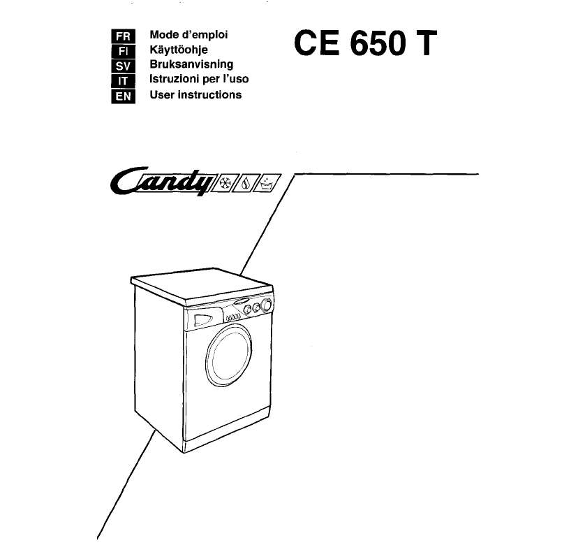 Guide utilisation  CANDY CE 650 T  de la marque CANDY