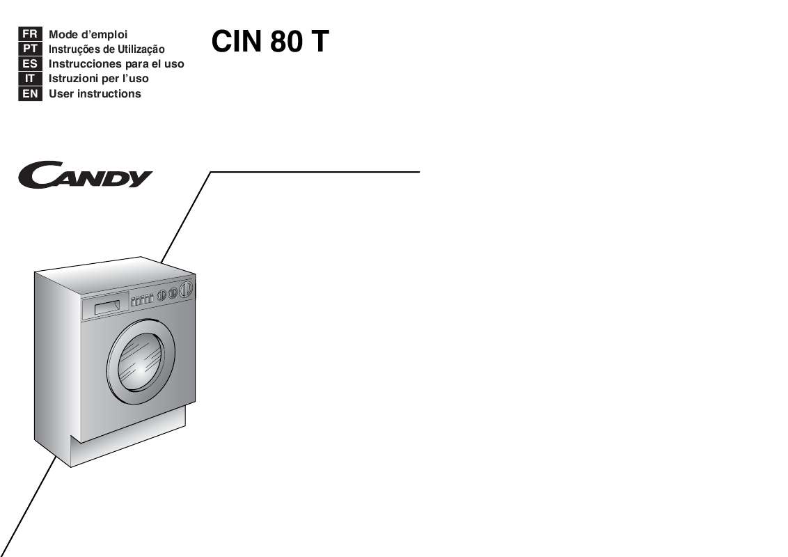 Guide utilisation  CANDY CIN 80 T  de la marque CANDY