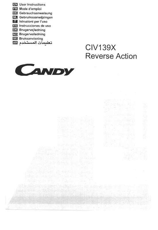 Guide utilisation  CANDY CIV139X  de la marque CANDY