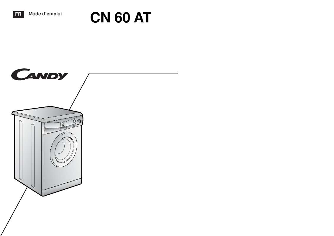 Guide utilisation  CANDY CN 60 AT  de la marque CANDY