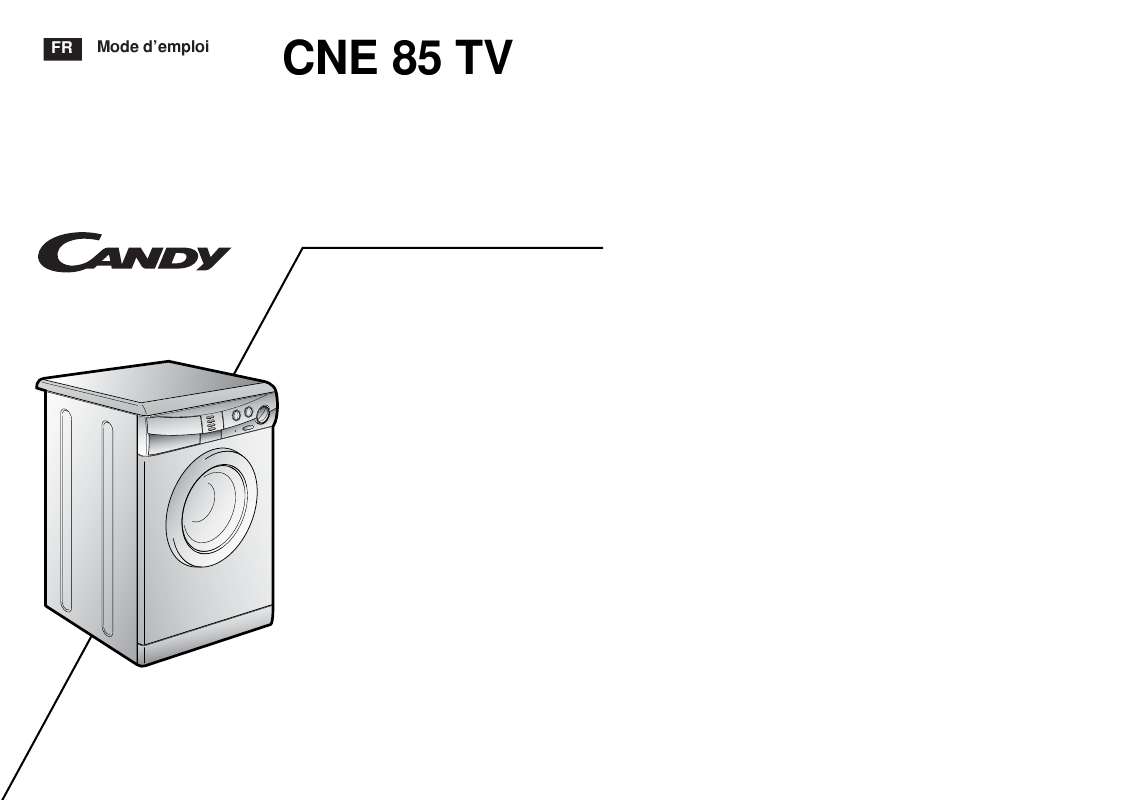 Guide utilisation  CANDY CNE 85 TV  de la marque CANDY