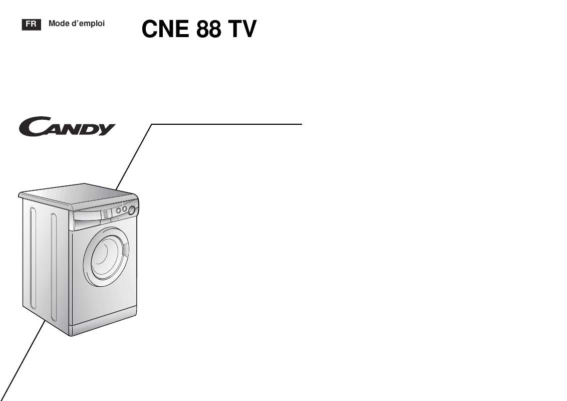 Guide utilisation  CANDY CNE 88 TV  de la marque CANDY