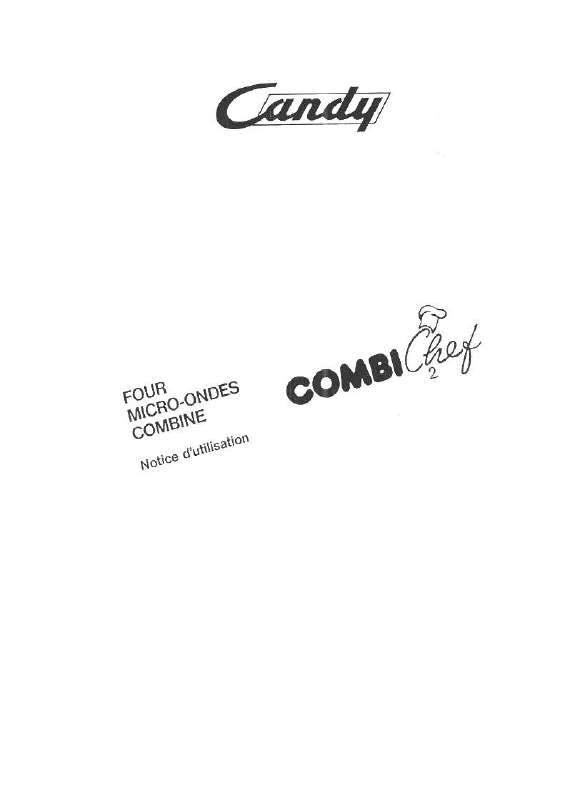 Guide utilisation  CANDY COMBI CHEF2  de la marque CANDY