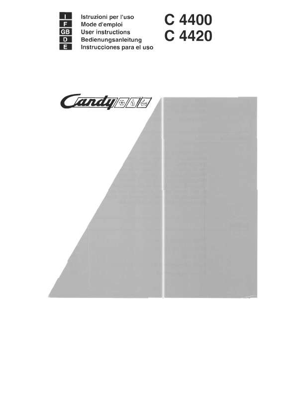 Guide utilisation  CANDY C4400  de la marque CANDY