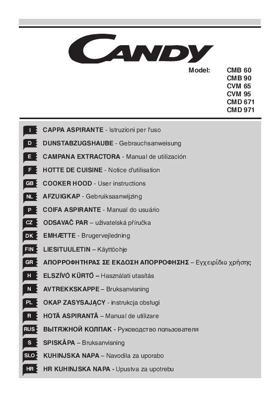 Guide utilisation  CANDY CMD 971  de la marque CANDY