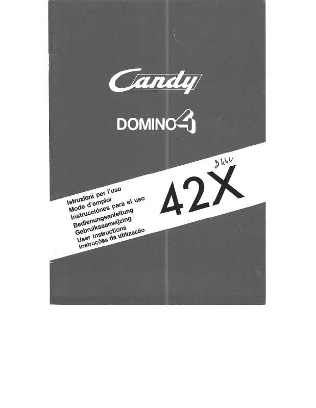 Guide utilisation  CANDY D442X TB  de la marque CANDY
