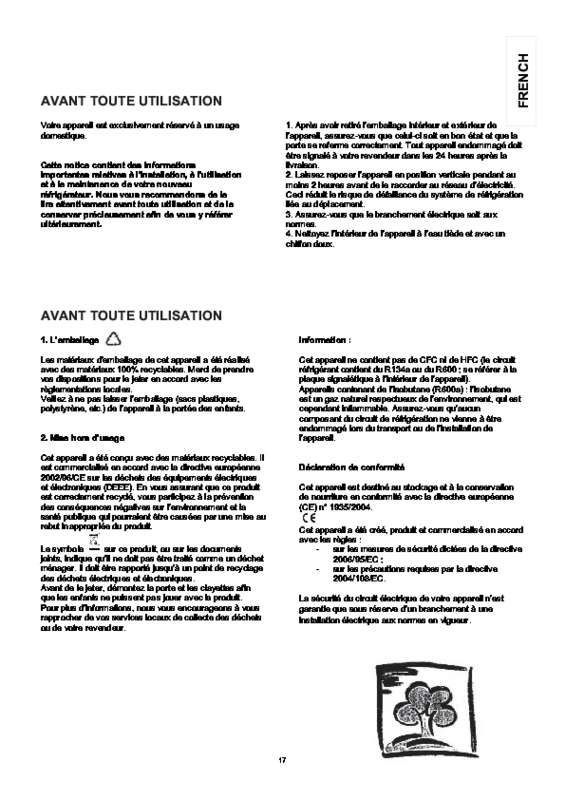 Guide utilisation CANDY CFD 2460 EE de la marque CANDY