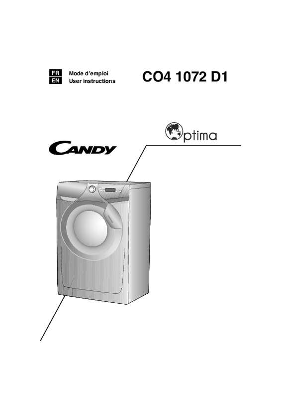 Guide utilisation  CANDY CO4 1072D1  de la marque CANDY