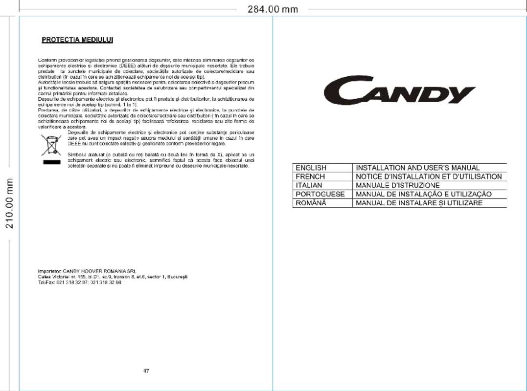 Guide utilisation CANDY CMBI970LX de la marque CANDY