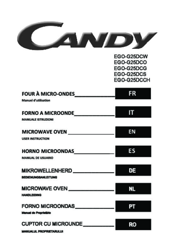 Guide utilisation  CANDY EGO-G25DCR  de la marque CANDY
