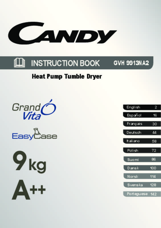 Guide utilisation  CANDY GVH 9913NA2-S  de la marque CANDY