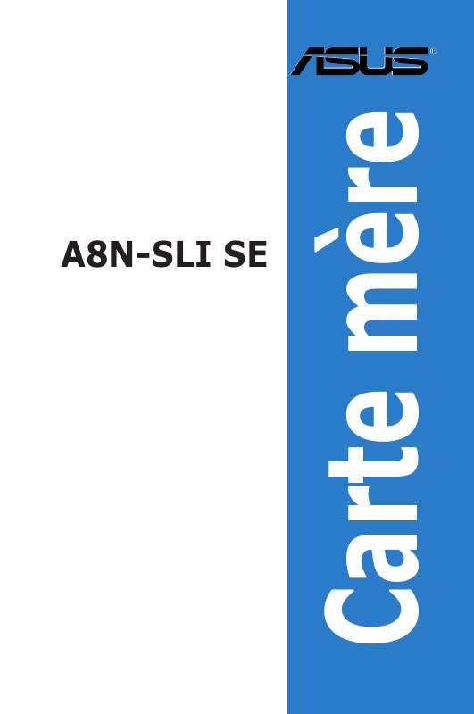 Guide utilisation  ASUS A8N-SLI SE  de la marque ASUS