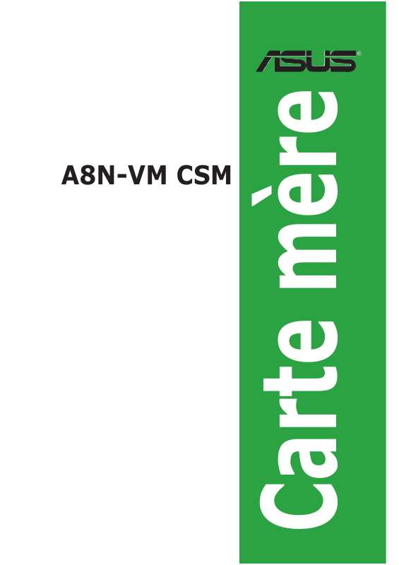 Guide utilisation  ASUS A8N-VM CSM  de la marque ASUS