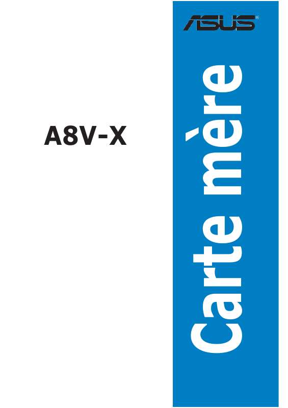 Guide utilisation  ASUS A8V-X  de la marque ASUS