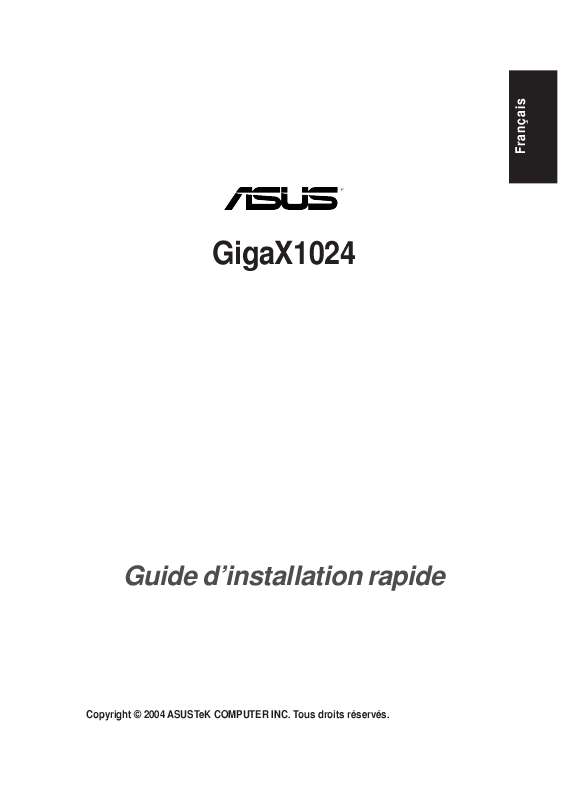 Guide utilisation  ASUS GIGAX 1024  de la marque ASUS