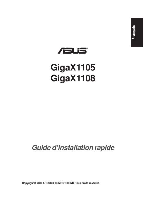 Guide utilisation  ASUS GIGAX 1105(8)  de la marque ASUS