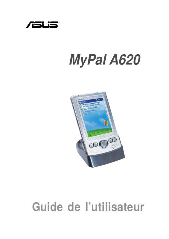 Guide utilisation ASUS MYPAL A620  de la marque ASUS