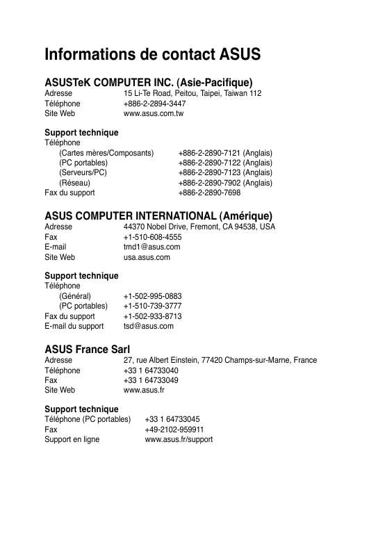 Guide utilisation ASUS MYPAL A632  de la marque ASUS